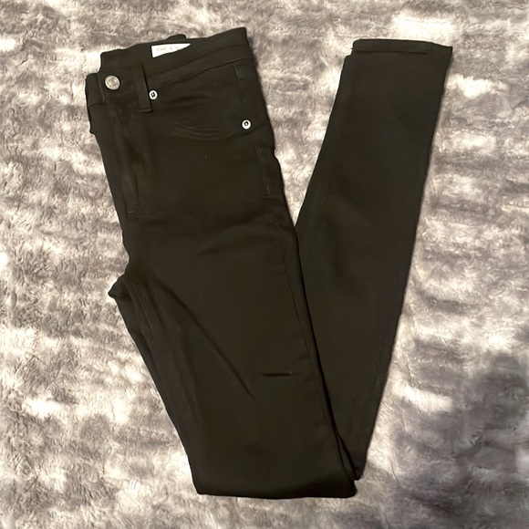 rag &  bone High Rise Skinny Black Jeans. - Picture 9 of 9